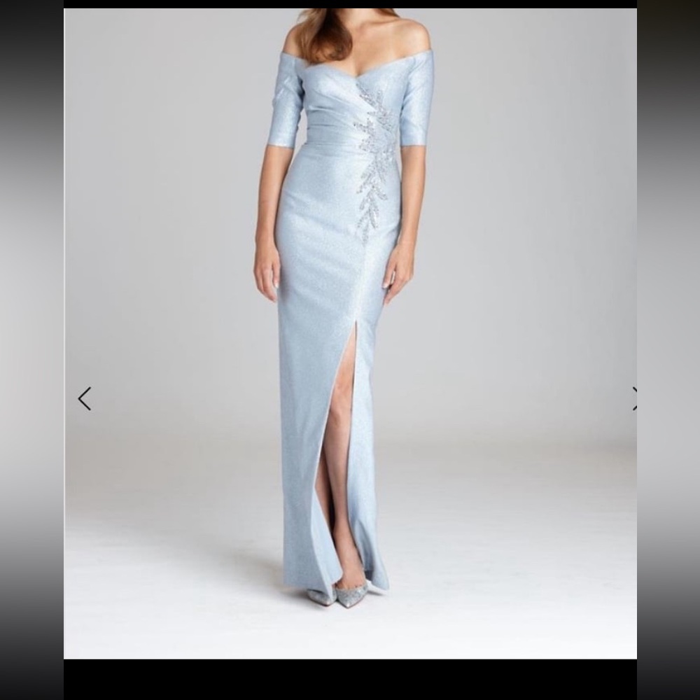 Rickie Freeman for Teri Jon size 8 light blue formal gown mother of the bride